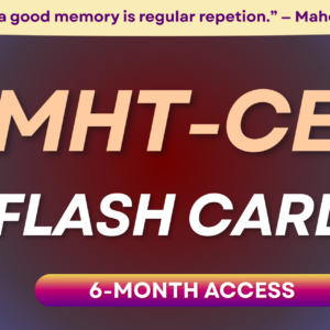 MHT-CET : Flash Cards - 6-Month Access