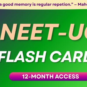 NEET-UG : Flash Cards - 12-Month Access